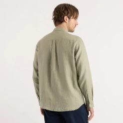 Banks Journal Hastings L/S Linen Woven Shirt Mens
