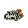 Jack's Surfboards West Coast Enamel Magnet Home