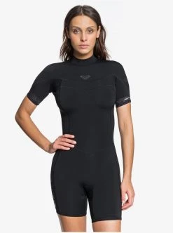 Women's Roxy 2/2mm Syncro Back Zip Short Sleeve Springsuit 8 Women's Roxy 2/2mm Syncro Back Zip Short Sleeve Springsuit