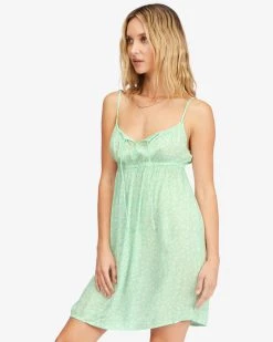 Billabong Womens Feelin Blue Mini Slip Dress