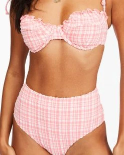 Billabong Pink Tide Hi Retro Bikini Bottoms