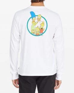 Mens The Simpsons X Billabong Family Long Sleeve Tee