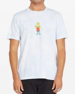Mens The Simpsons X Billabong Bart Tie-Dye Short Sleeve Tee