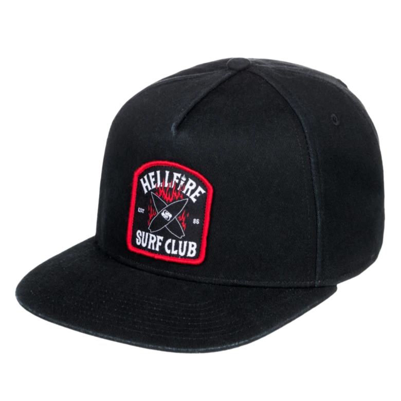 Mens Stranger Things X Quiksilver Upside Down 5 Panel Snapback Hat 3 Mens Stranger Things X Quiksilver Upside Down 5 Panel Snapback Hat