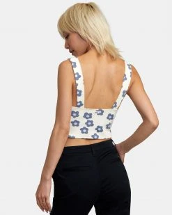 RVCA Womens Pleasure Cropped Tank Top 8 RVCA Womens Pleasure Cropped Tank Top