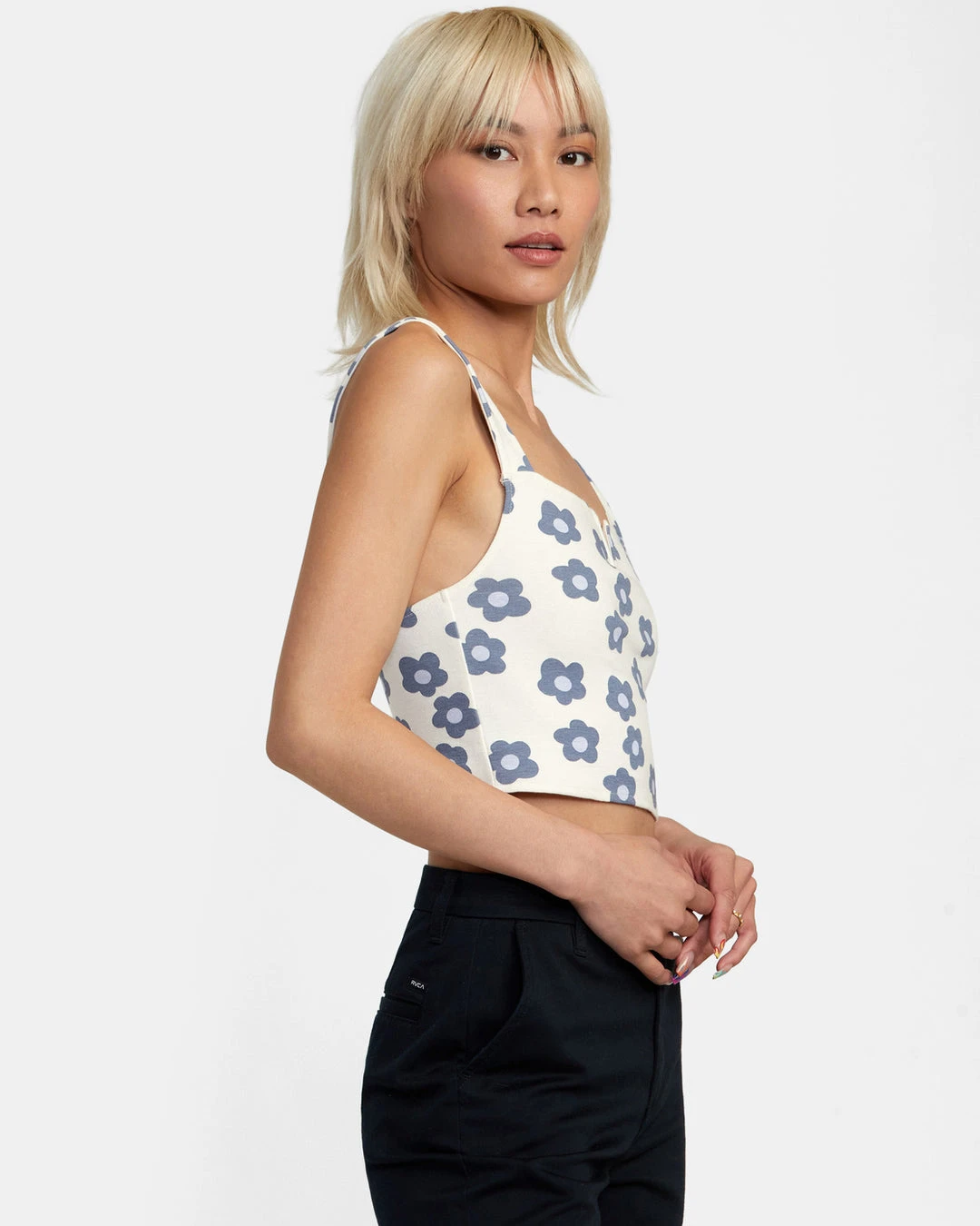 RVCA Womens Pleasure Cropped Tank Top 5 RVCA Womens Pleasure Cropped Tank Top