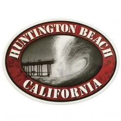 Jack's Surfboards Beach Cities "Huntington Beach" Oval Sticker 5"