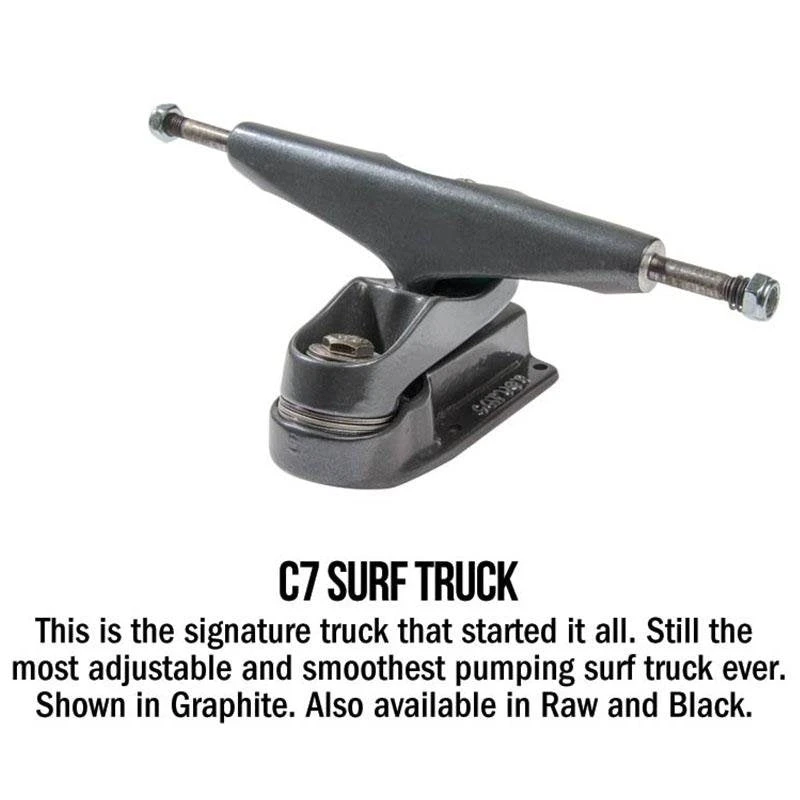 Carver C7 Raw 30.25" Nomad Surfskate Complete 2020 5 Carver C7 Raw 30.25" Nomad Surfskate Complete 2020