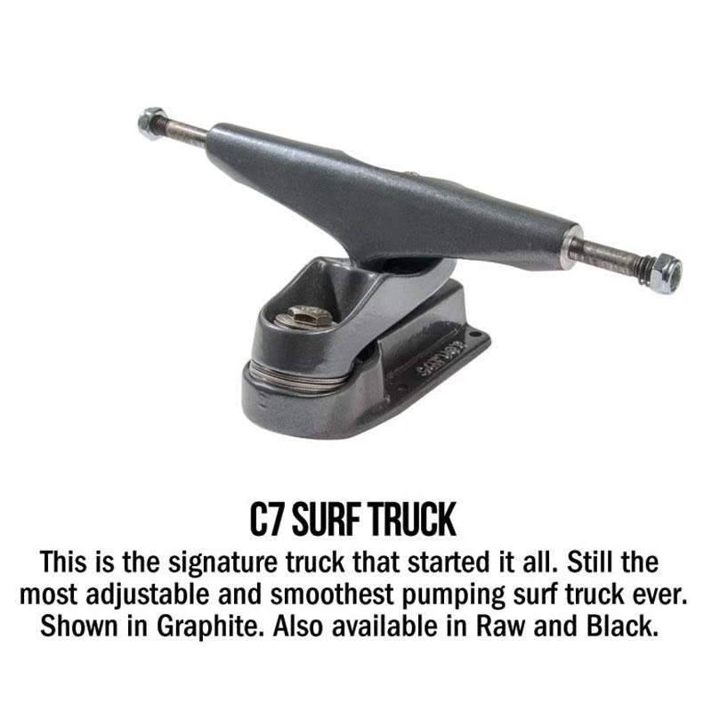 Carver C7 Raw 32" Glass Off Surfskate Complete 2020 5 Carver C7 Raw 32" Glass Off Surfskate Complete 2020