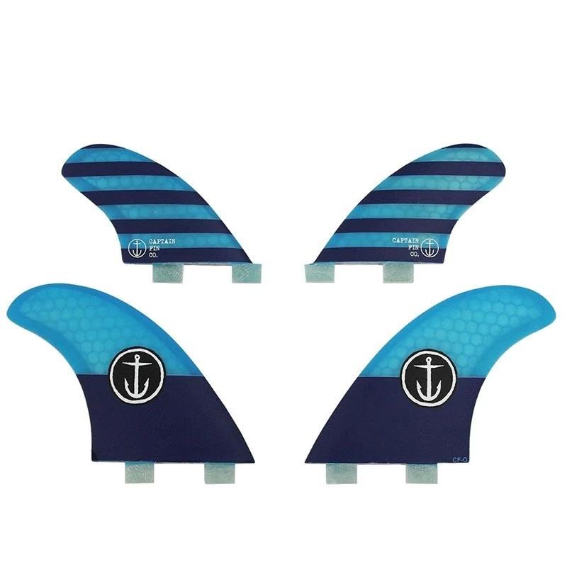 Surf Captain Fin Co CF Quad Classic ( Twin Tab ) Fin 4 Surf Captain Fin Co CF Quad Classic ( Twin Tab ) Fin