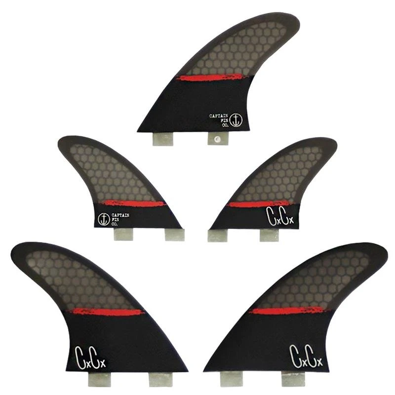 Captain Fin Co Christenson Splatter 5 Fin ( Twin Tab ) Surf 5 Captain Fin Co Christenson Splatter 5 Fin ( Twin Tab ) Surf