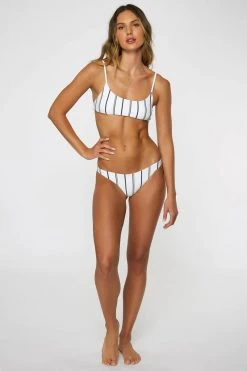 O'Neill Classic Stripe Surfside Bralette Swim Top Womens 10 O'Neill Classic Stripe Surfside Bralette Swim Top Womens