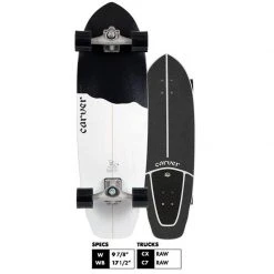 Carver CX Raw 32.5" Black Tip Surfskate Complete 2020