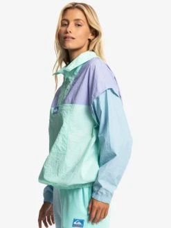 Womens Stranger Things X Quiksilver Lenora Windbreaker Jacket 8 Womens Stranger Things X Quiksilver Lenora Windbreaker Jacket