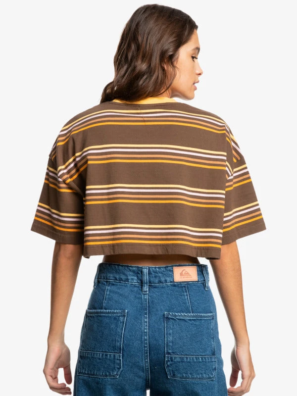 Quiksilver Road Song Crop S/S T-Shirt Womens 4 Quiksilver Road Song Crop S/S T-Shirt Womens