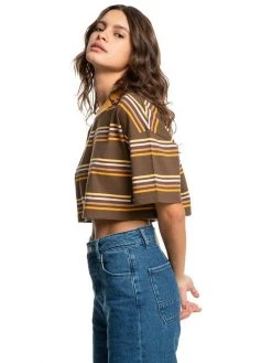 Quiksilver Road Song Crop S/S T-Shirt Womens 12 Quiksilver Road Song Crop S/S T-Shirt Womens