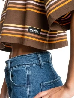 Quiksilver Road Song Crop S/S T-Shirt Womens 11 Quiksilver Road Song Crop S/S T-Shirt Womens