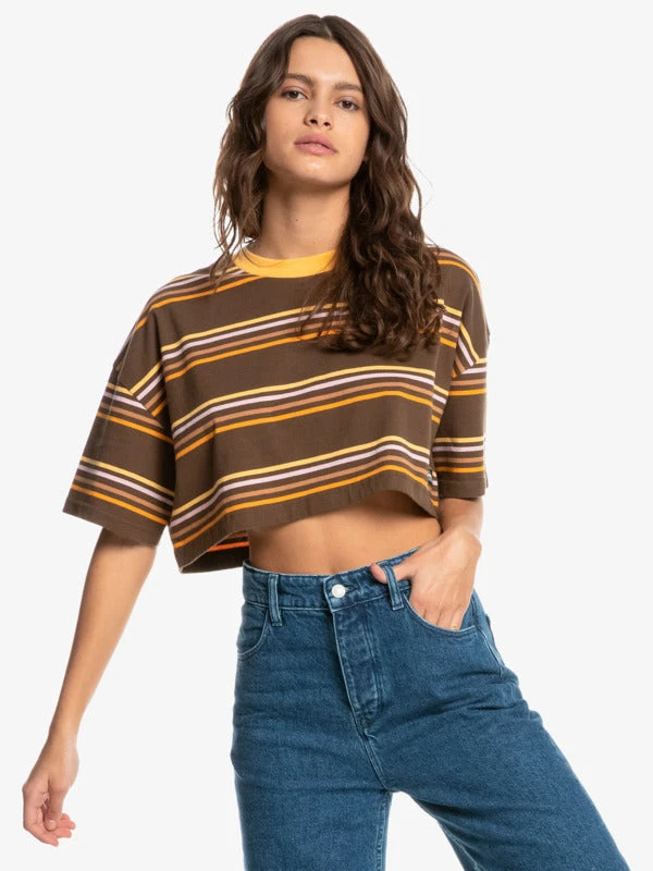 Quiksilver Road Song Crop S/S T-Shirt Womens 8 Quiksilver Road Song Crop S/S T-Shirt Womens