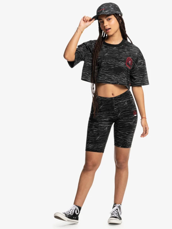 Womens Stranger Things X Quiksilver Upside Down Bike Shorts 5 Womens Stranger Things X Quiksilver Upside Down Bike Shorts