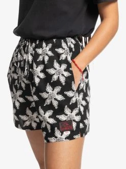 Stranger Things X Quiksilver Upside Down Elastic Waist Shorts