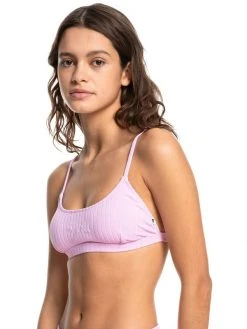 Quiksilver Logo Scoop Bralette Swim Top