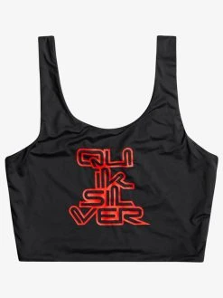 Stranger Things X Quiksilver Upside Down Swim Top Womens
