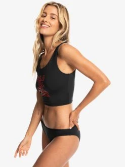 Stranger Things X Quiksilver Upside Down Swim Top Womens