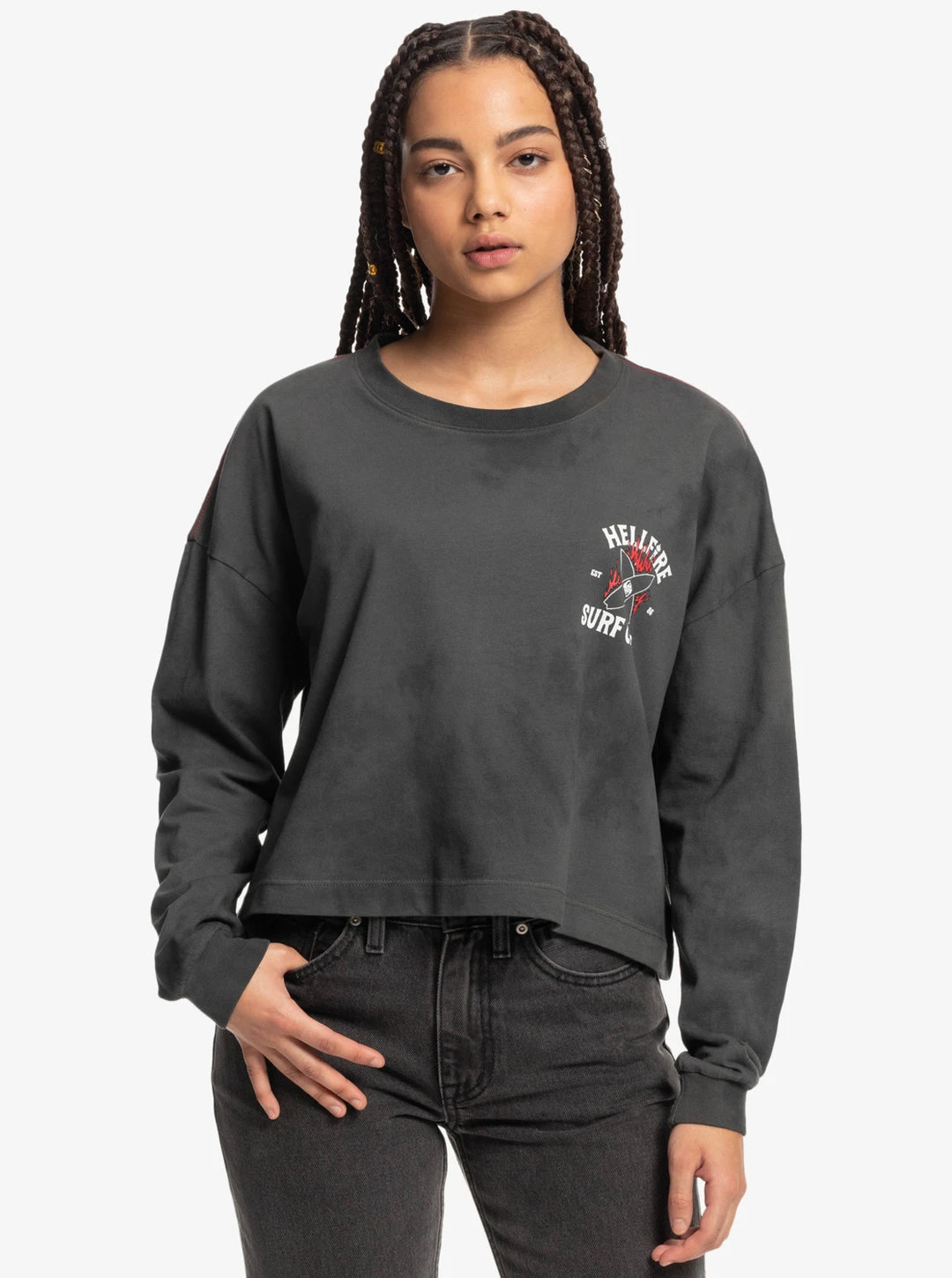 Stranger Things X Quiksilver 86 Oversized L/S Tee 5 Stranger Things X Quiksilver 86 Oversized L/S Tee