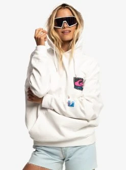 Mens Stranger Things X Quiksilver Rainbow Pullover Hoodie