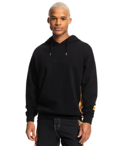 Stranger Things X Quiksilver Surfer Boy Checker Pullover Hoodie Mens