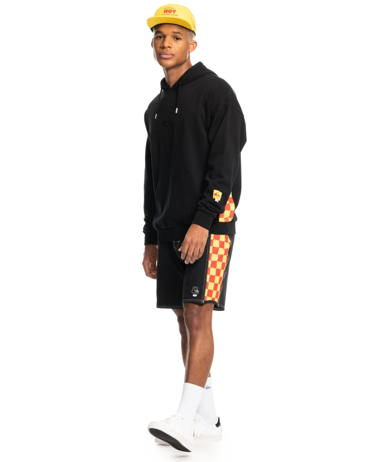 Stranger Things X Quiksilver Surfer Boy Checker Pullover Hoodie Mens 9 Stranger Things X Quiksilver Surfer Boy Checker Pullover Hoodie Mens