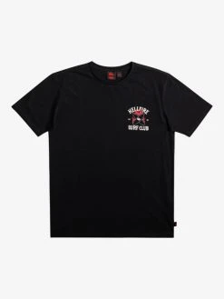 Stranger Things X Quiksilver Hell Fire Surf Club S/S T-Shirt Mens