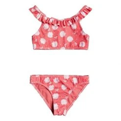 Roxy Girl's (2-7) Teeny Everglow Crop Top Bikini Set