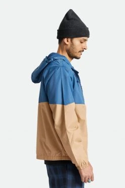 Brixton Mens Claxton Crest Light Weight Zip Hood Jacket