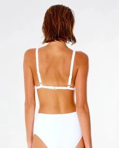 Rip Curl Womens Wave Stripers Stripe Banded Tri Swim Top