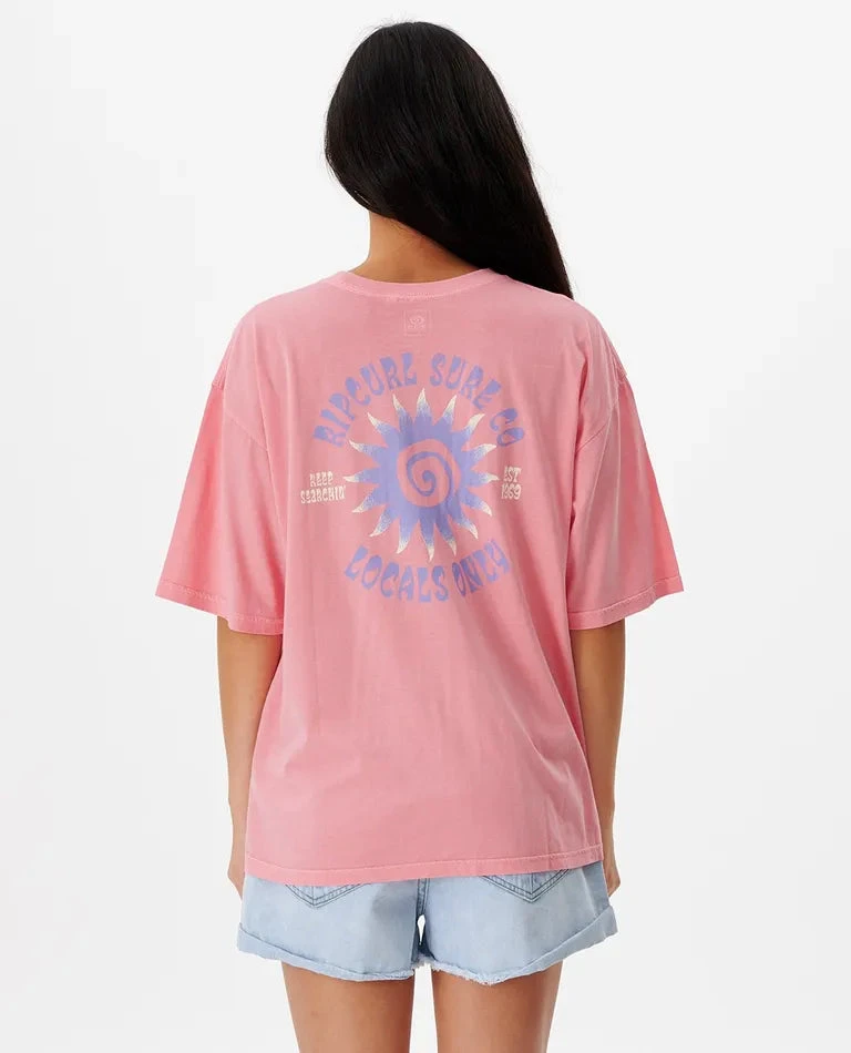 Rip Curl Locals Only Heritage S/S Tee Womens 4 Rip Curl Locals Only Heritage S/S Tee Womens