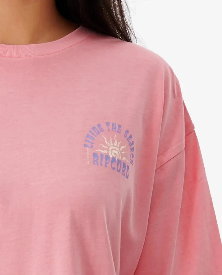 Rip Curl Locals Only Heritage S/S Tee Womens 6 Rip Curl Locals Only Heritage S/S Tee Womens