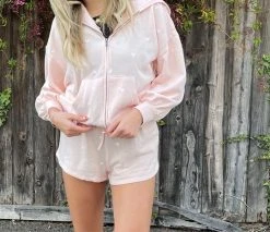 Jack's Surfboards Hearts Full Zip Up Hoodie