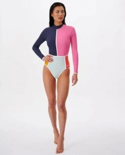 Rip Curl Heat Wave L/S One Piece Swimsuit