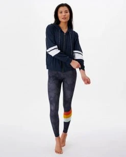 Rip Curl Run Swim Surf Zip Through Exercise Hoodie Womens
