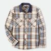 Brixton Mens Bowery Stretch L/S Crossover Flannel
