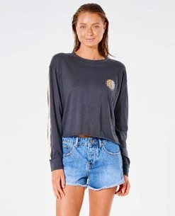Rip Curl Women's Wettie Crop Long Sleeve Top
