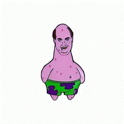 Copped MFG Mens Kevin Star Enamel Pin