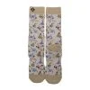 Jack's Surfboards Ladies Tan Flower Socks