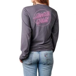 Santa Cruz Womens Linear Dot Boyfriend L/S Tee