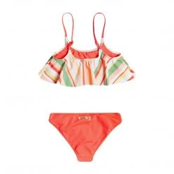 Roxy Little Girl's (2-7) Stripey Sky Recycled Flutter Bikini Set Kids