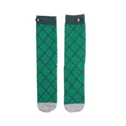 Jack's Surfboards Mens Men's Green Chevron Socks