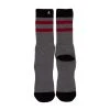 Jack's Surfboards Mens Socks-Black/Grey/Burgundy