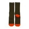 Jack's Surfboards Mens Socks-Military Green/Orange