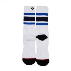 Jack's Surfboards Mens Socks-White/Blue Stripes